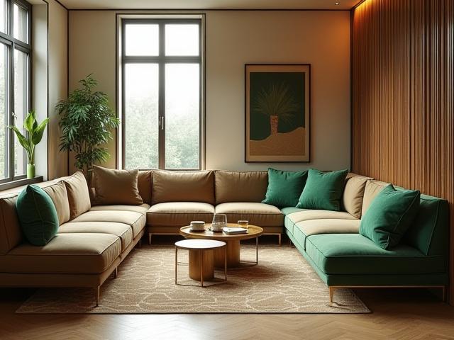 Art Deco modular furniture for compact urban apartment