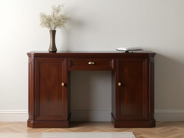 Multifunctional Art Deco console with hidden storage